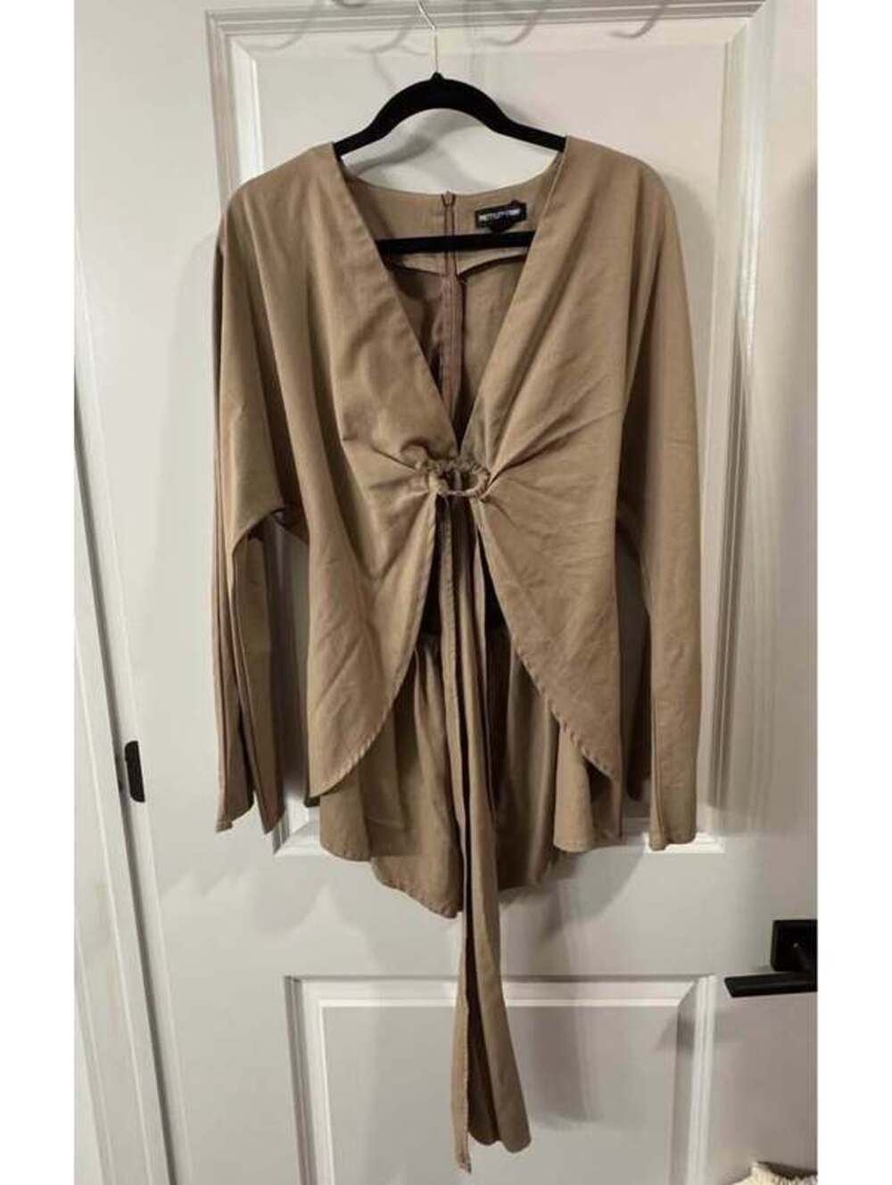 prettylittlething long sleeve romper